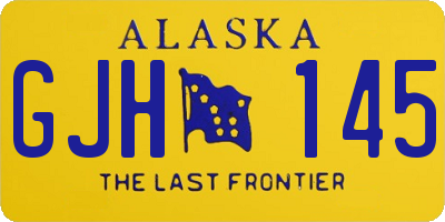 AK license plate GJH145