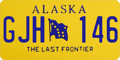 AK license plate GJH146