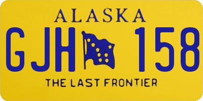 AK license plate GJH158