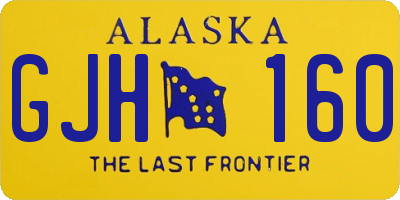 AK license plate GJH160