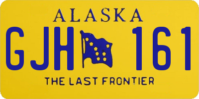 AK license plate GJH161