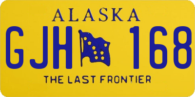 AK license plate GJH168