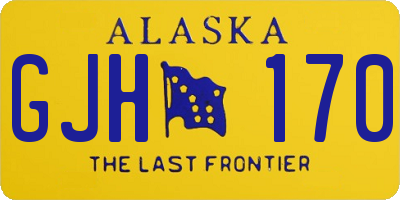 AK license plate GJH170