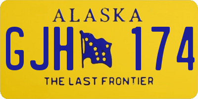 AK license plate GJH174