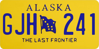 AK license plate GJH241