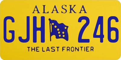 AK license plate GJH246