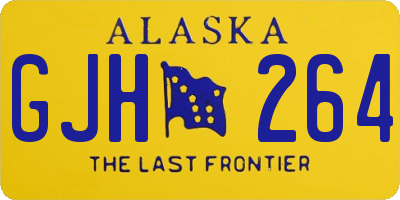 AK license plate GJH264