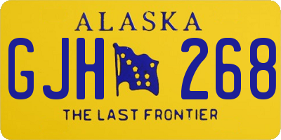 AK license plate GJH268