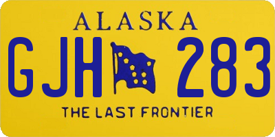 AK license plate GJH283