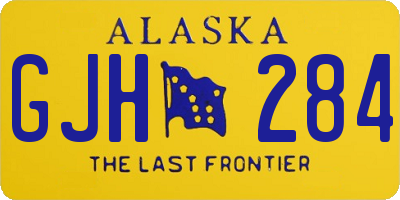 AK license plate GJH284