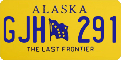 AK license plate GJH291