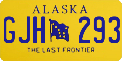 AK license plate GJH293