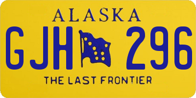 AK license plate GJH296