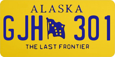AK license plate GJH301