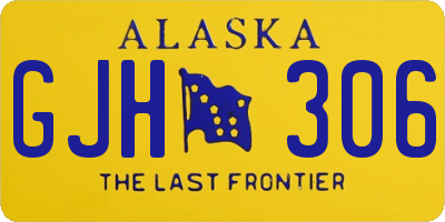 AK license plate GJH306