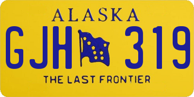 AK license plate GJH319