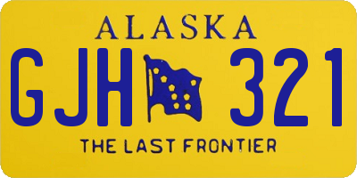 AK license plate GJH321