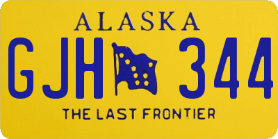 AK license plate GJH344