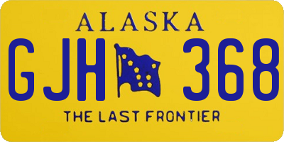 AK license plate GJH368