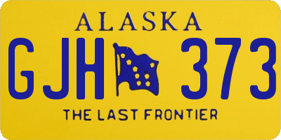 AK license plate GJH373