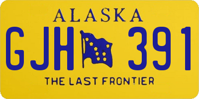 AK license plate GJH391