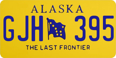 AK license plate GJH395