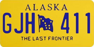 AK license plate GJH411
