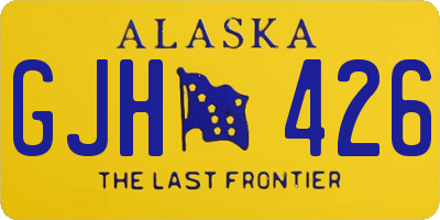 AK license plate GJH426