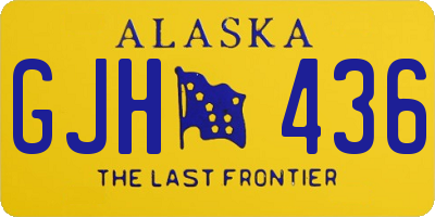 AK license plate GJH436