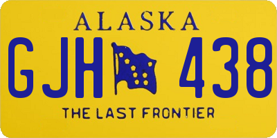 AK license plate GJH438