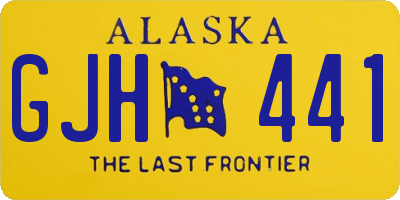 AK license plate GJH441