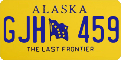 AK license plate GJH459