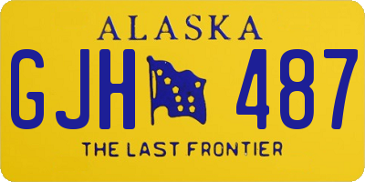 AK license plate GJH487