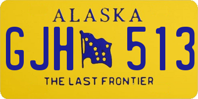 AK license plate GJH513