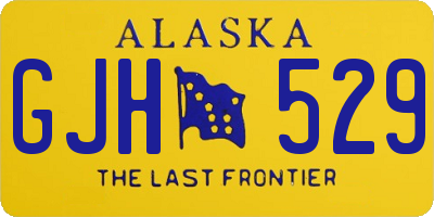 AK license plate GJH529