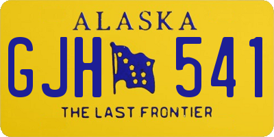 AK license plate GJH541