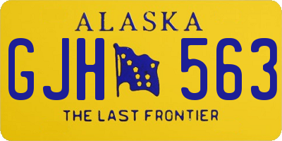 AK license plate GJH563