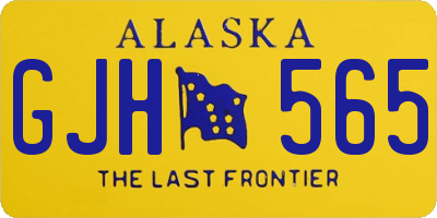AK license plate GJH565