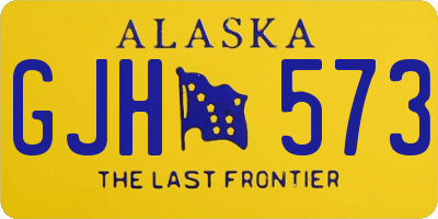 AK license plate GJH573