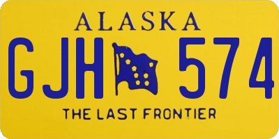 AK license plate GJH574