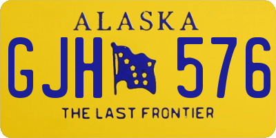 AK license plate GJH576