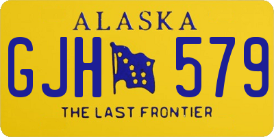 AK license plate GJH579