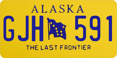 AK license plate GJH591