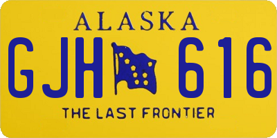 AK license plate GJH616