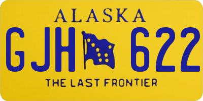 AK license plate GJH622