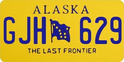 AK license plate GJH629