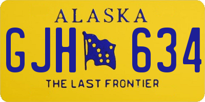 AK license plate GJH634