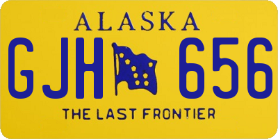 AK license plate GJH656