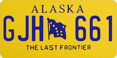 AK license plate GJH661