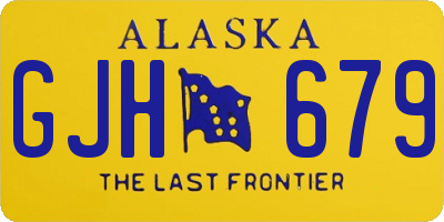 AK license plate GJH679